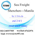 Flete mar del puerto de Shenzhen a Manila